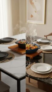 solid wood heat resistant table protector