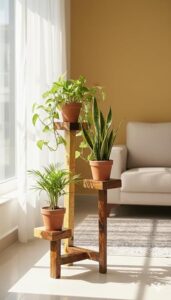 Wooden Indoor Planter Stand Sheesham Wood