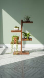wooden indoor planter stand (4 tier)
