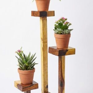 wooden indoor planter stand sheesham wood