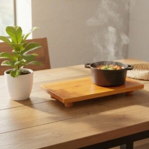 solid wood heat resistant table protector