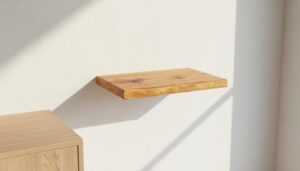 solid wood floating shelf – premium epoxy finish