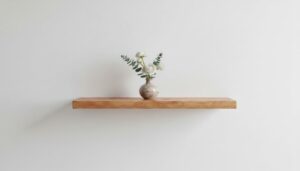 solid wood floating shelf – premium epoxy finish