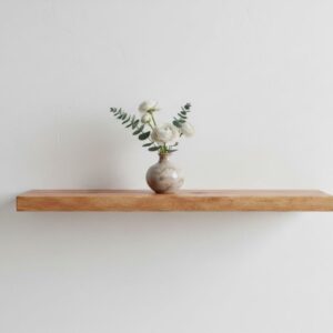 solid wood floating shelf – premium epoxy finish